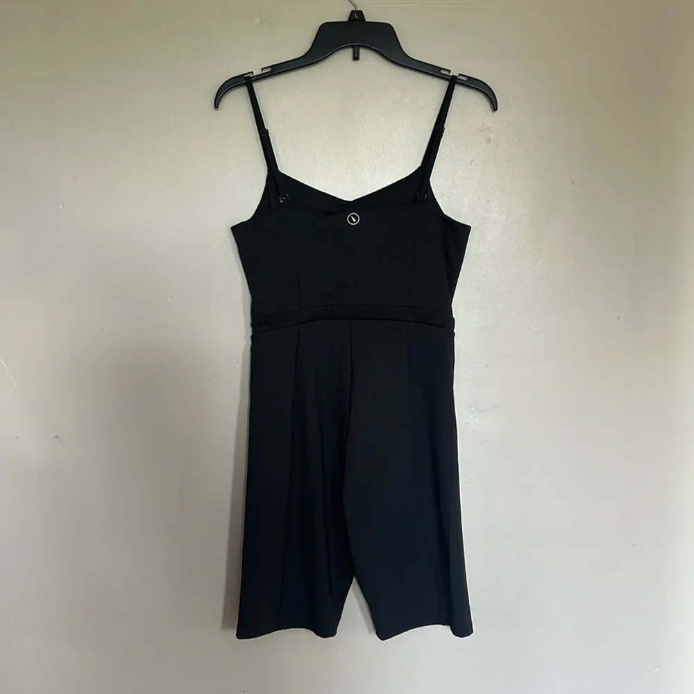 UpWest Dark Charcoal Gray Sleeveless Pilates Perfect Athletic Romper NWT Size M